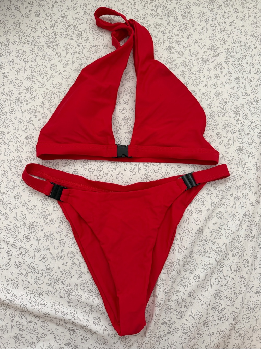 Women's Red Halter Bikini Set - Brand Unspecified